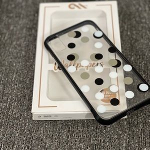 CaseMate iPhone XSMax dots wallpaper case